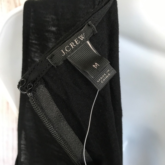 J.Crew Black Sleeveless Fringe Top | Size M | NWT - Picture 9 of 10